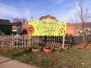 A community garden in Detroit