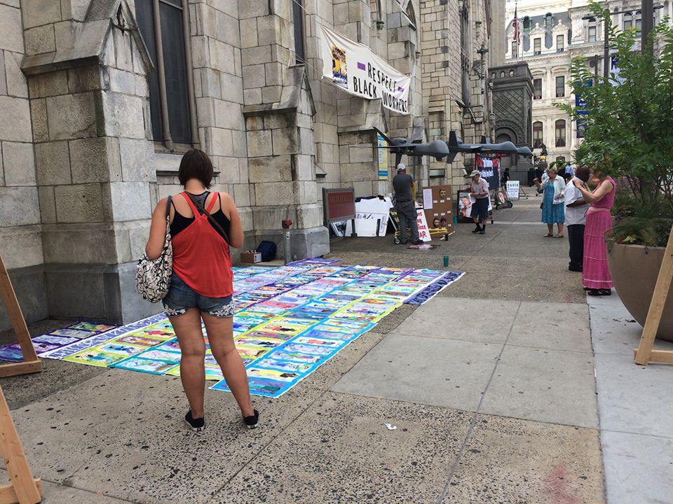 art on sidewalk